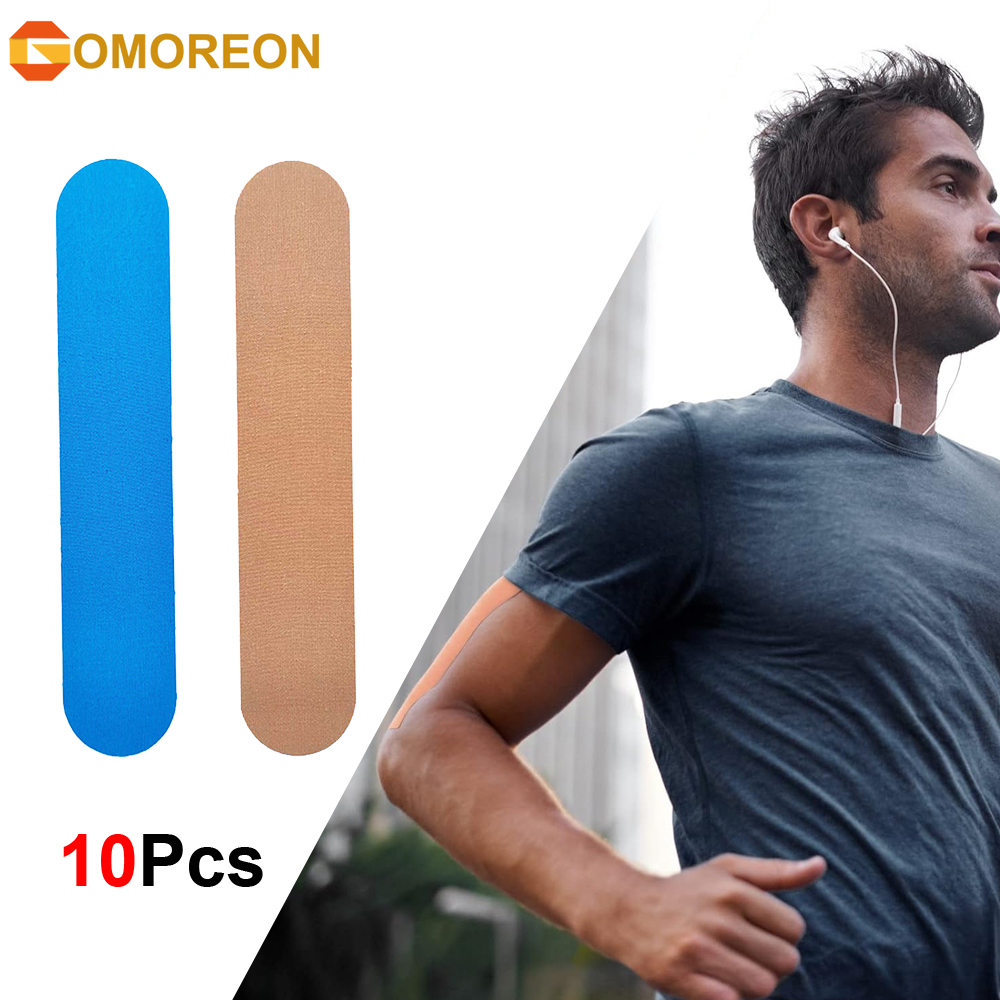 Sports Taping Precut - 10PCS Precut Kinesiology เทปแถบเทปกีฬา,กล้ามเนื้อยืดหยุ่นเทป,กีฬาเข่าเทปสําหรับออกกําลังกายและทุกวัน