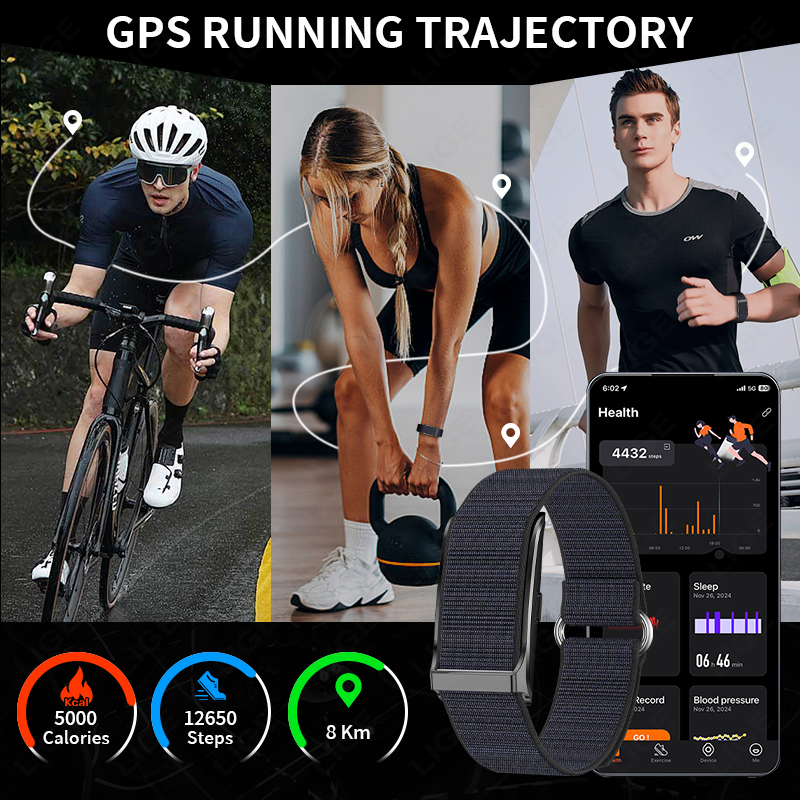 LIGE สมาร์ทวอท์ช Heart Rate เค - Health Wellness Bracelet บทวิจารณ์และราคา
