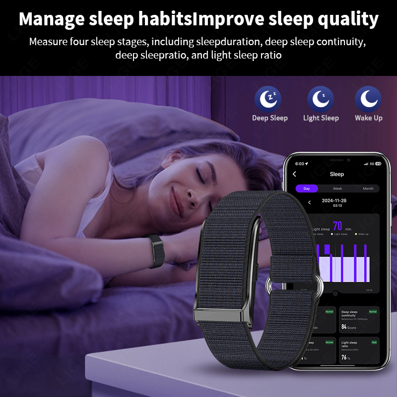 LIGE สมาร์ทวอท์ช Heart Rate เค - Health Wellness Bracelet บทวิจารณ์และราคา