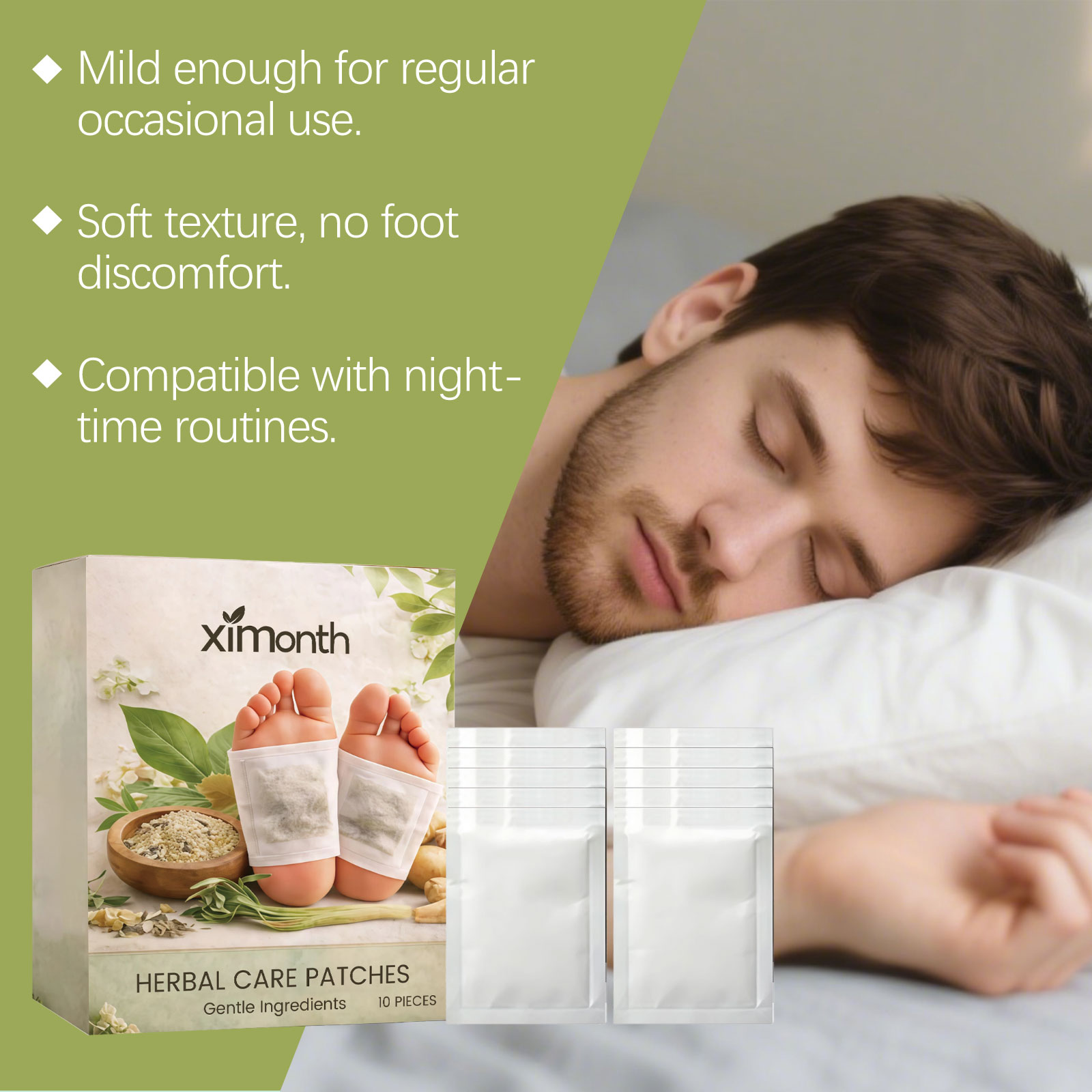 แผ่นแปะเท้าสมุนไพรธรรมชาติสำหร - Detox Foot Patch บทวิจารณ์และราคา